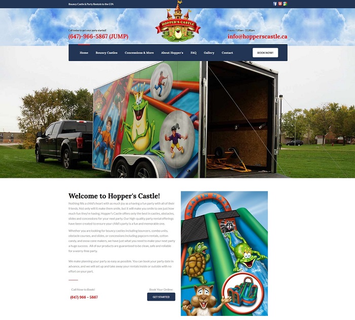 Hopper's Castle Website